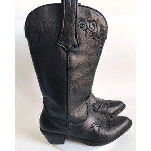 Roper Women's Sioux Fashion Boot - Sanded Leather & Aztec Blanket Design